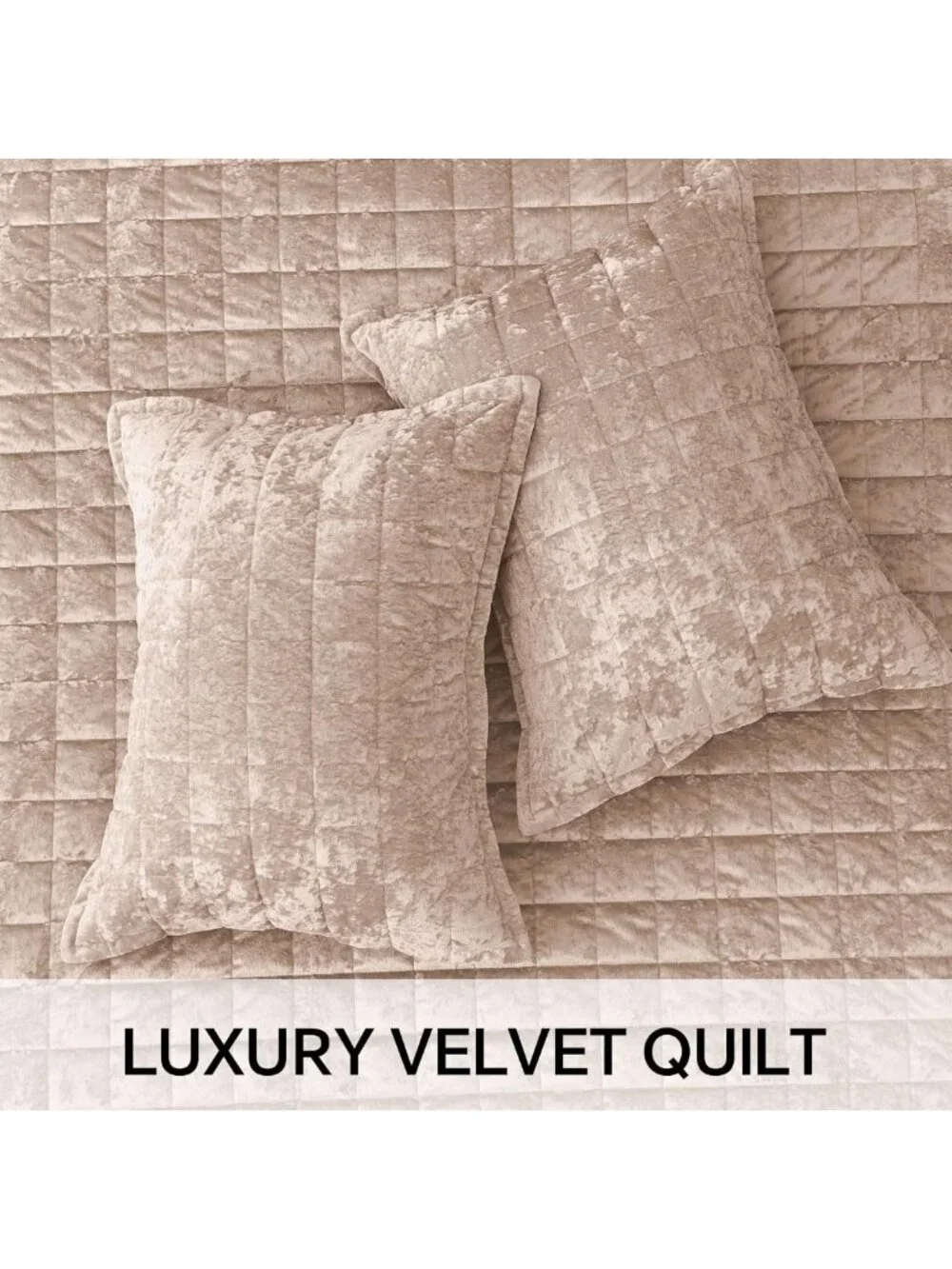 Luxurious Velvet King Size Quilt Set | Soft Comforter Bedding for Cozy Sleep